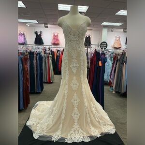 Champagne Lace Alyce Bridal Gown